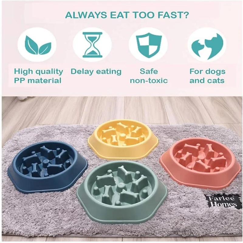 Slow Feeder Dog Bowl Non Slip  - Royal Canin Food Medium 评论和价格